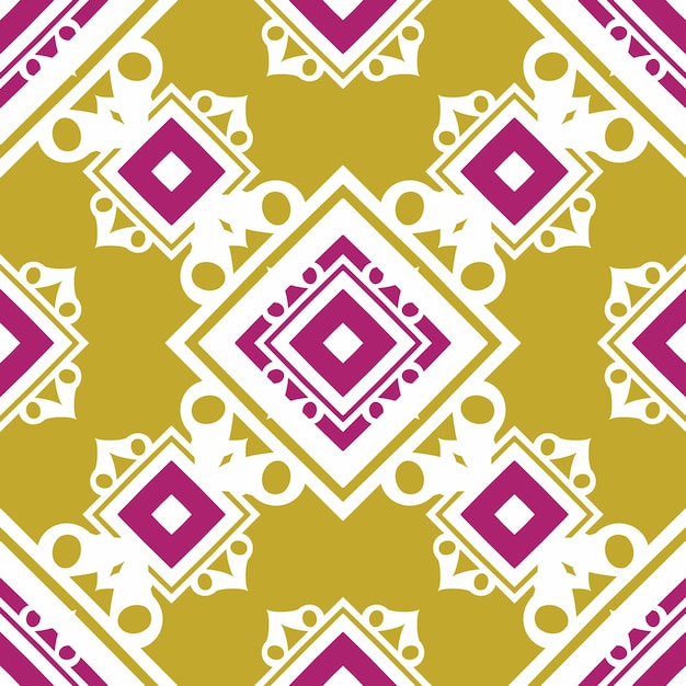 Le motif sans couture est de style rétro vintage 90 boho batik, le motif tribal est ethnique sans coutures.