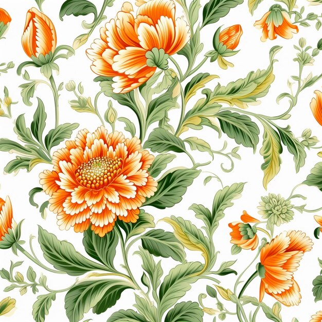 un motif sans couture de fleurs d'orange