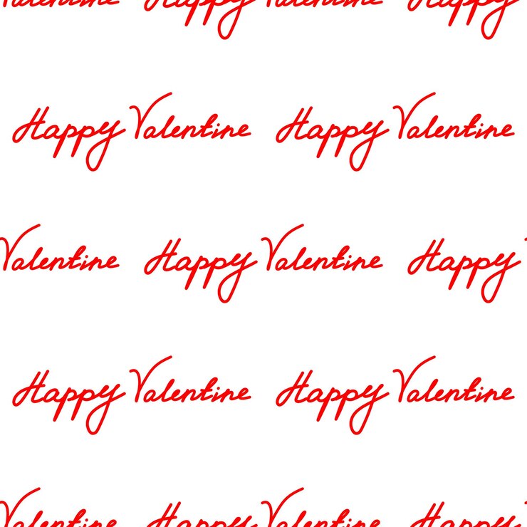 Photo motif sans couture avec une inscription joyeuse de la saint-valentin