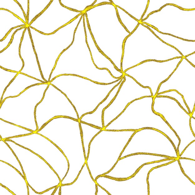 Photo un motif sans couture de luxe kintsugi en or sur fond blanc marbre cassé