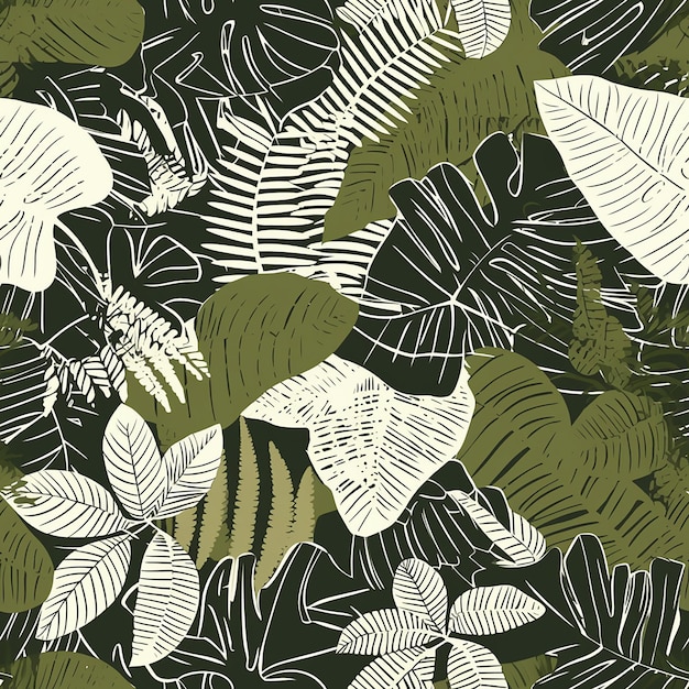 Motif sans couture des plantes