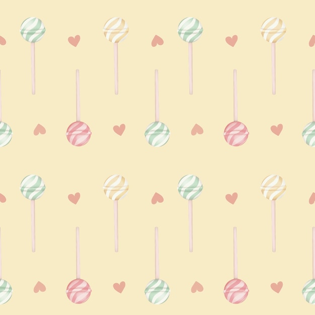 Un motif sans couture avec des sucettes.