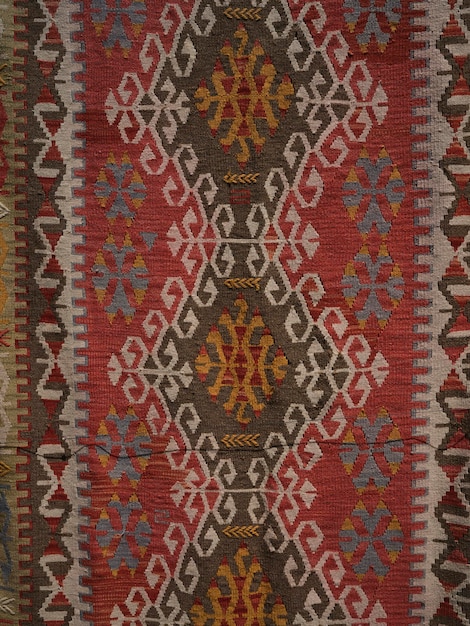 Motif de tapis traditionnel du Moyen-Orient fait à la main