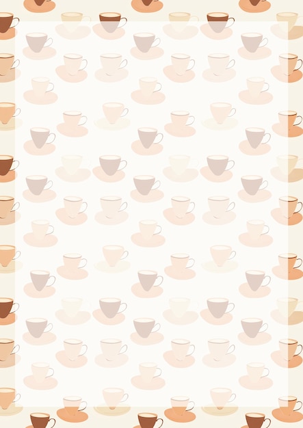 Le motif des tasses de café