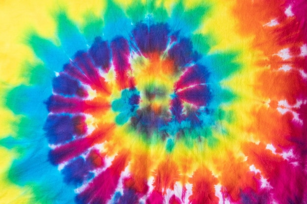 Photo motif tie-dye coloré pour le fond.