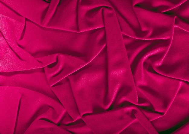 Motif de tissu vert vue rapprochée fond de matériau textile