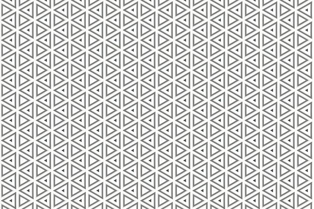 Le motif des triangles formés par les hexagones.
