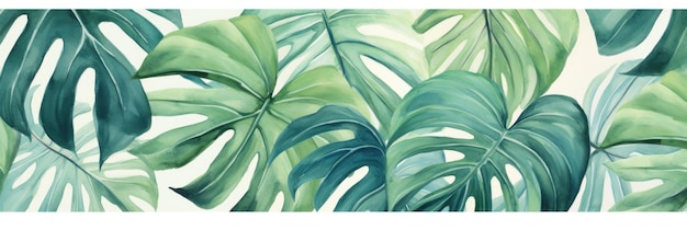 Motif tropical avec des feuilles