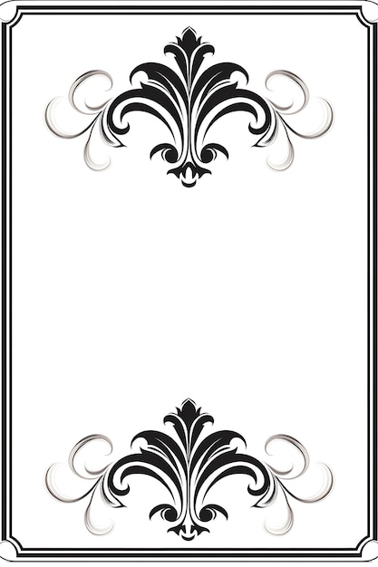 Photo motif de tuile art déco damasque motif de cadre baroque style de couronne dispersée idée de collection créative