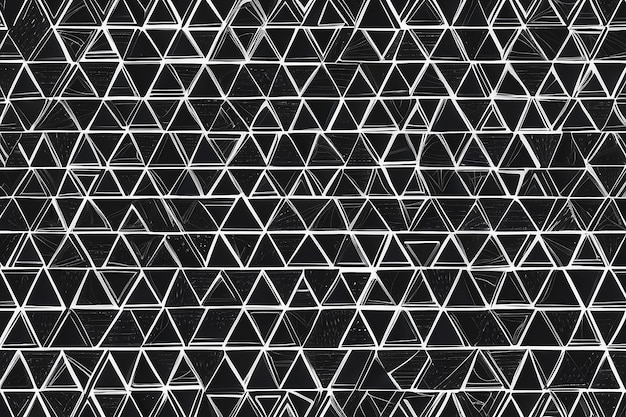 Photo motif vectoriel géométrique répétant un triangle linéaire de tailles différentes graphique propre pour l'impression de papier peint en tissu le motif est sur le panneau d'échantillons