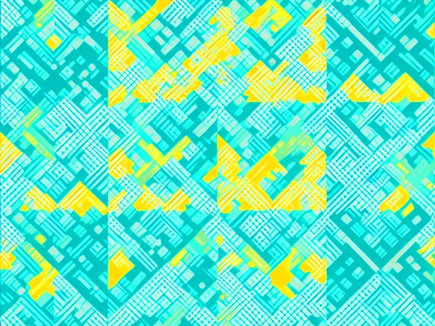 motif vectoriel motifs de tissu argyle couleur jaune couleur blanche couleur de fond blanc turquoise