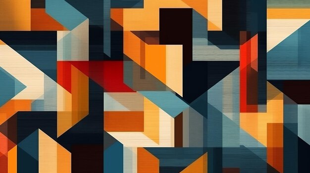 Un motif vibrant et coloré avec une variété de teintes et de tons Generative ai