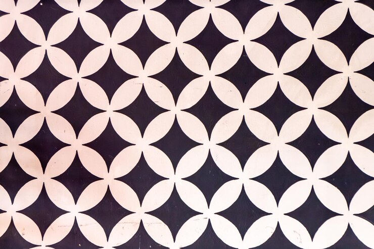 Photo un motif violet et blanc avec des cercles dessus