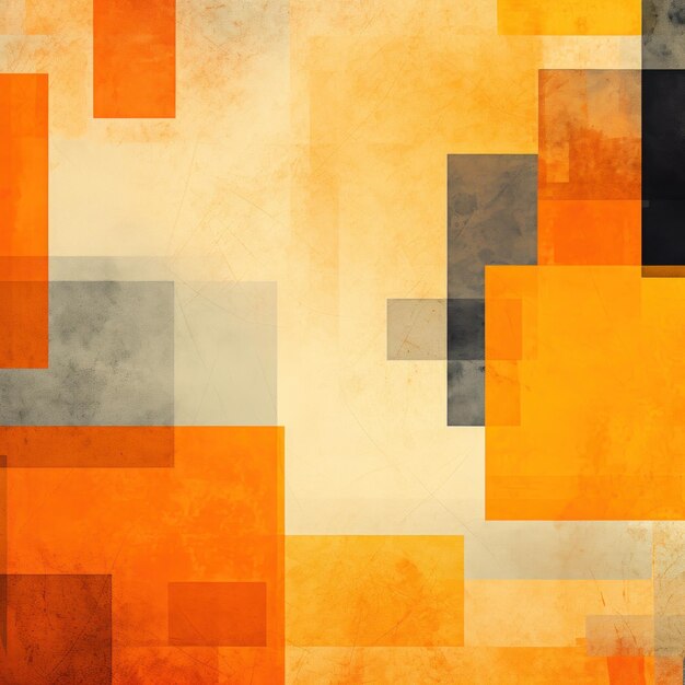 Photo des motifs abstraits simples orange sur le mur dans le style de dan matutina graphique formes stylisées cros