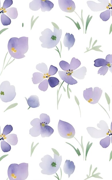 Des motifs d'aquarelle florale