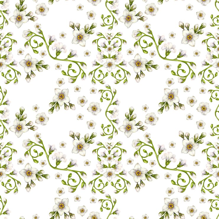 Photo des motifs d'aquarelle sans couture d'oubli blanc pour le mariage de pâques, la saint-valentin au printemps.