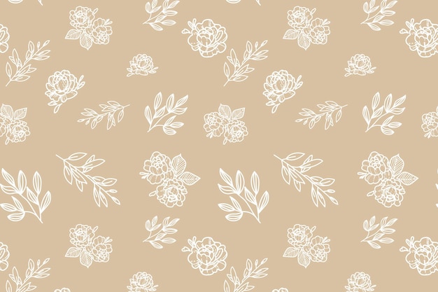 Des motifs d'arrière-plan boho minimalistes dessinés à la main