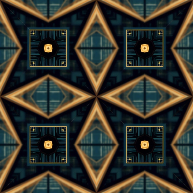 Photo des motifs d'arrière-plan sans couture des motifs de caléidoscope géométriques abstraits des motifs symétriques