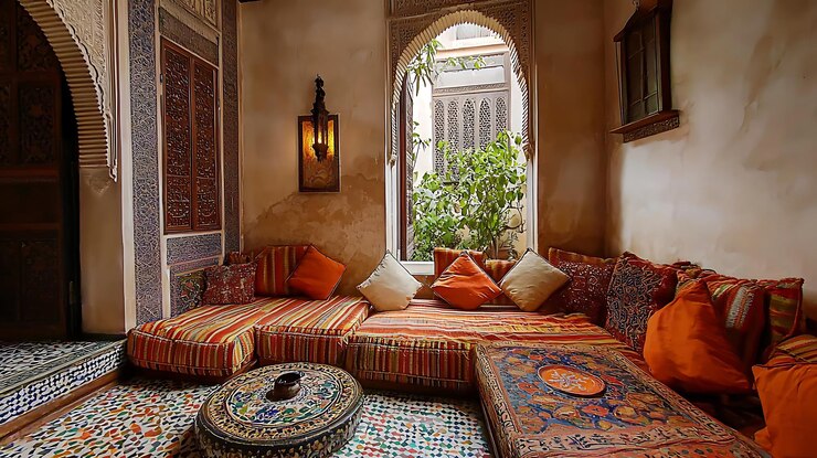 Photo des motifs de carreaux marocains vibrants