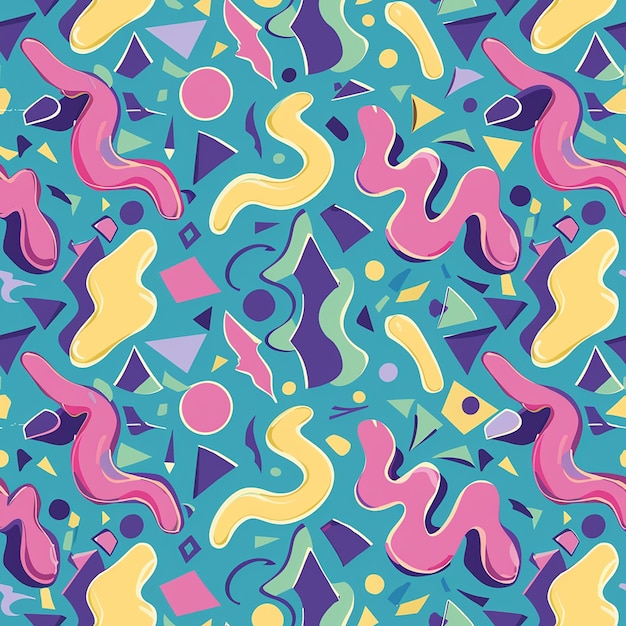 des motifs colorés et colorés avec le mot œil sur eux
