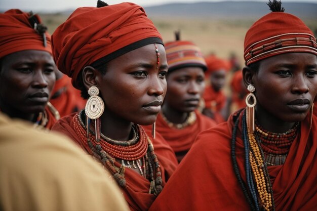 Photo motifs du mouvement maasai arc c