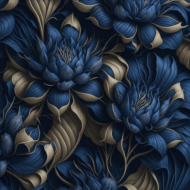 MOTIFS DE FLEURS COLORÉES EN 3D