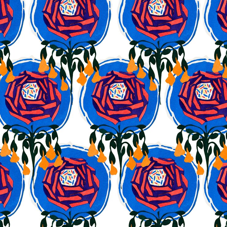 Photo des motifs floraux audacieux