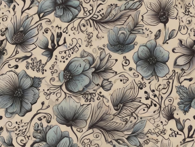 Des motifs floraux vintage