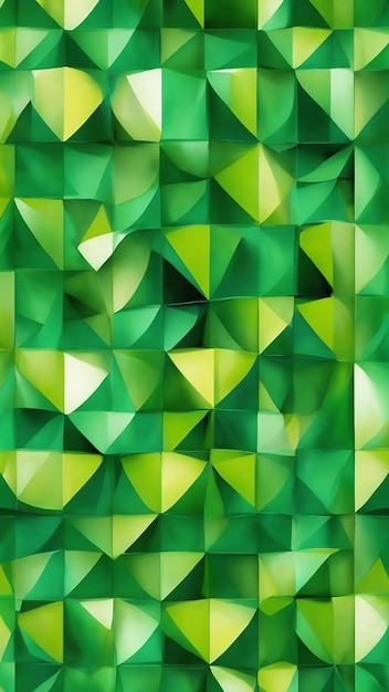Des motifs géométriques abstraits verts sans couture