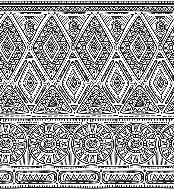 Des motifs géométriques, ethniques, orientaux, sans couture, de conception traditionnelle