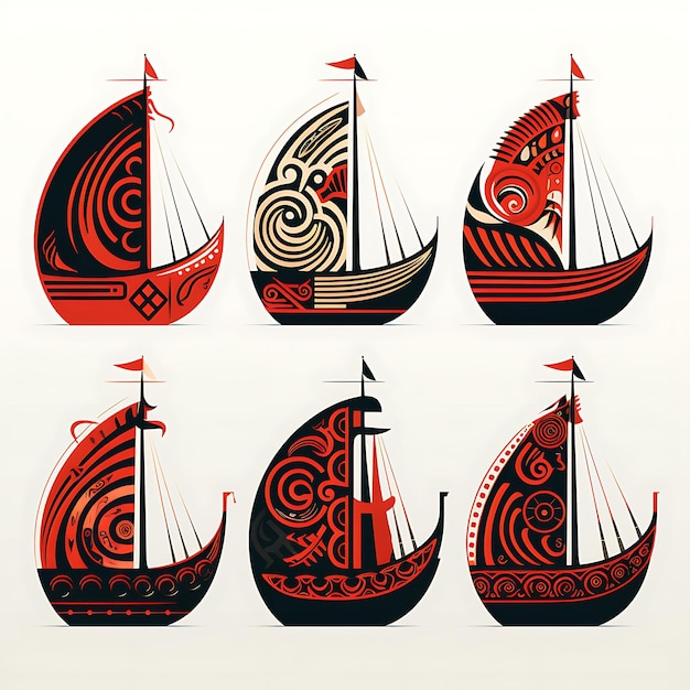 Photo des motifs et des illustrations créatifs une magnifique collection de motifs médiévaux carreaux et symétrie