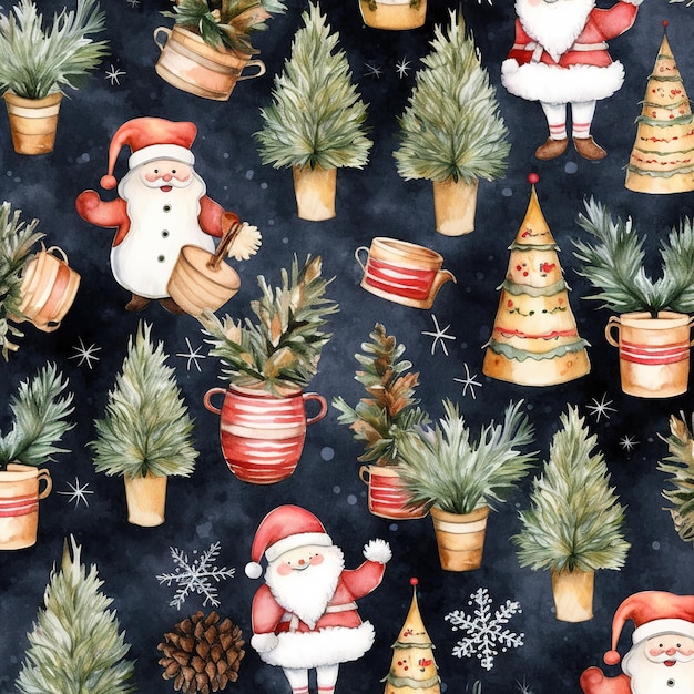 Des motifs de Noël vintage