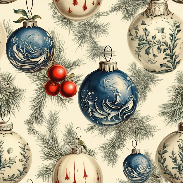 Des motifs de Noël vintage