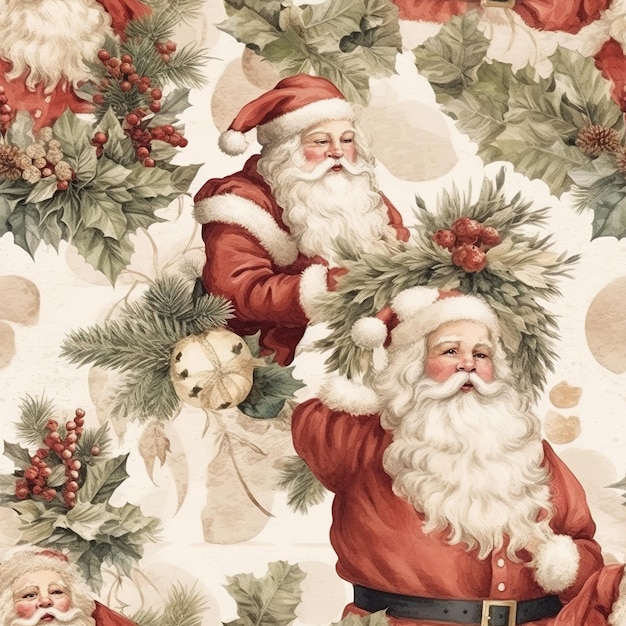 Des motifs de Noël vintage