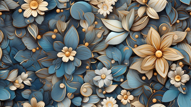Des motifs d'ornement floral pour des arrière-plans et des textures élégants