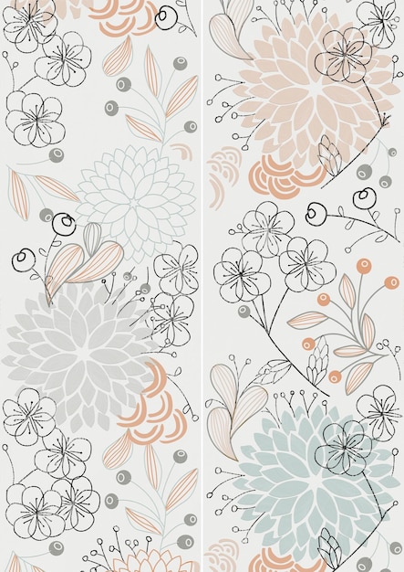 Des motifs de papier peint à fleurs