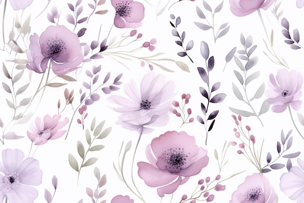 Motifs de pétales d'aquarelle gracieux Textiles floraux aquarelle chic