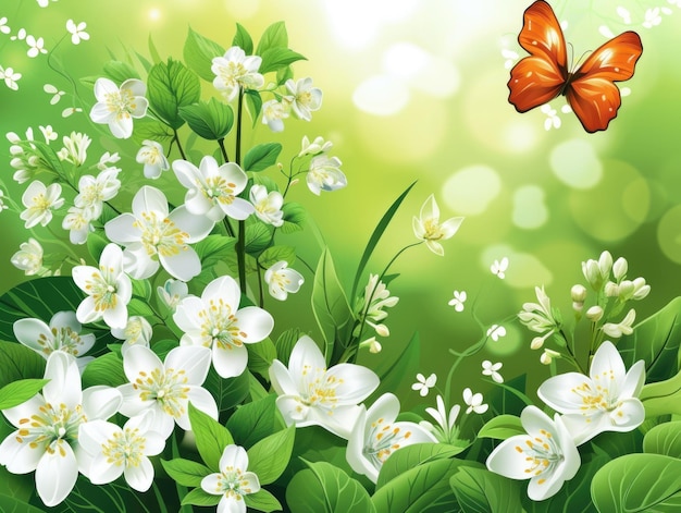 Motifs de printemps Beauté et renaissance de la nature