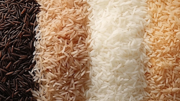 Photo des motifs de riz avec des flocons de riz illustration de haute qualité