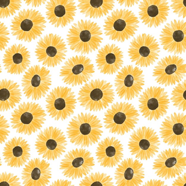 Photo des motifs sans couture de tournesol