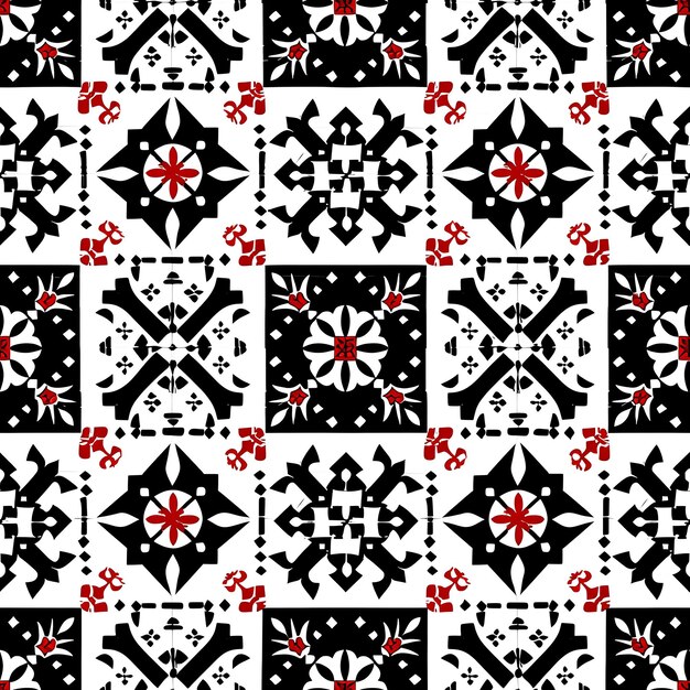 Des motifs sardins avec des tapis traditionnels, des masques à cornes et des carreaux sans couture Fo, encre de design d'art national