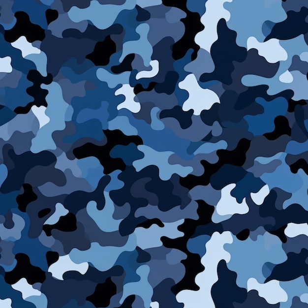 Des motifs subtils sous la surface Marine Noire Lumière Bleu Noir Gris Camouflage Harmonie