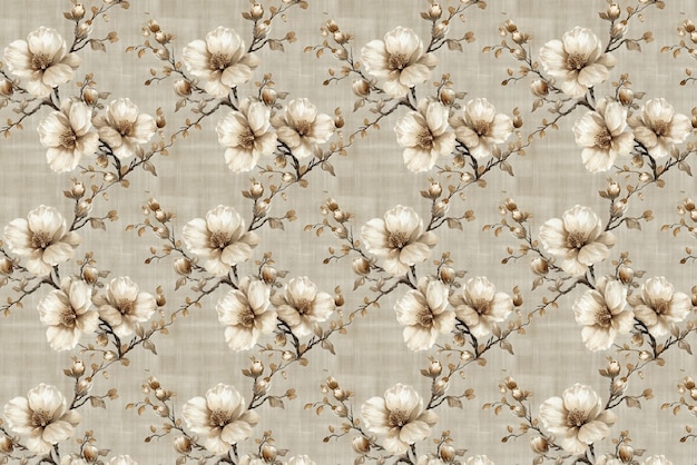 Des motifs textiles floraux