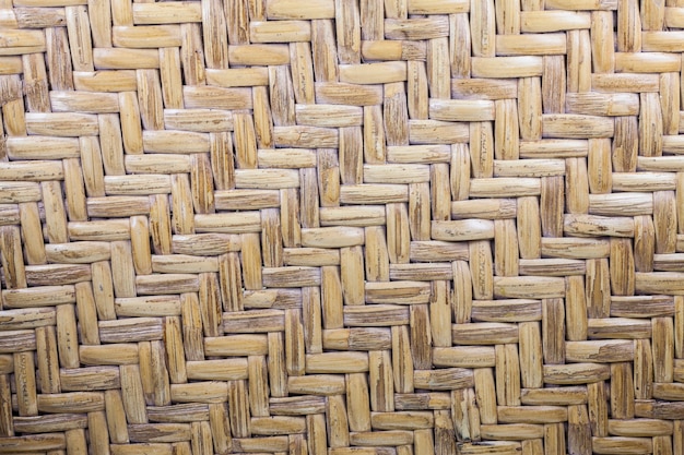 Motifs de texture en rotin tissé marron