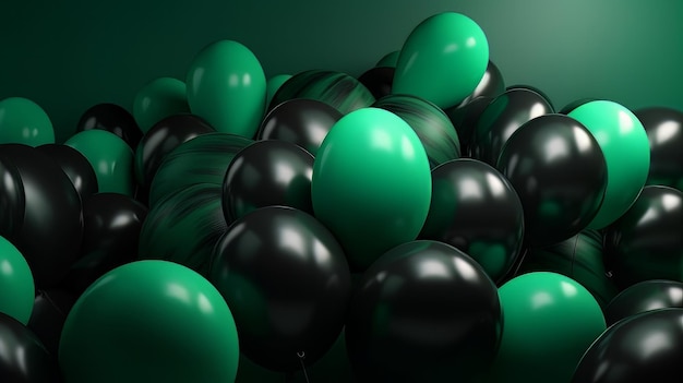 Motifs de textures et compositions de balloonsdecor Generative ai