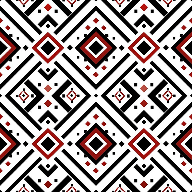 Des motifs de tissage de paniers sénégalais avec des carrés de diamants et des carreaux sans couture