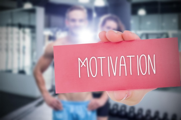 Motivation sur fond de personnes