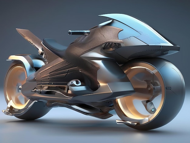 Une moto futuriste