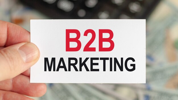 Photo mots de motivation: marketing b2b