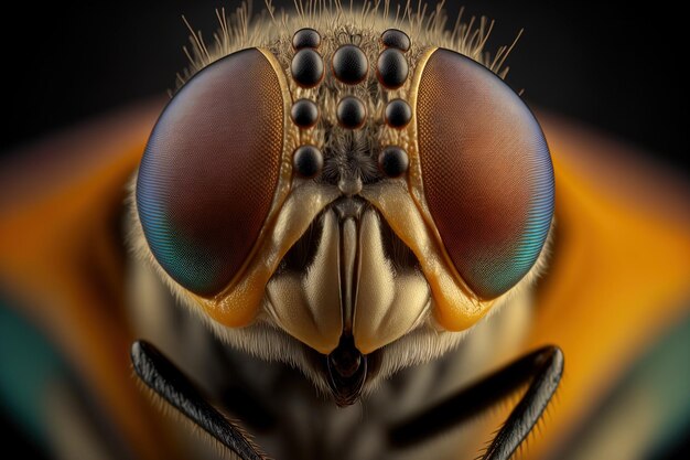 Photo mouche des fruits appelée leptophryne borbonica chatters vue de face d'une leptophryne borbonica en gros plan